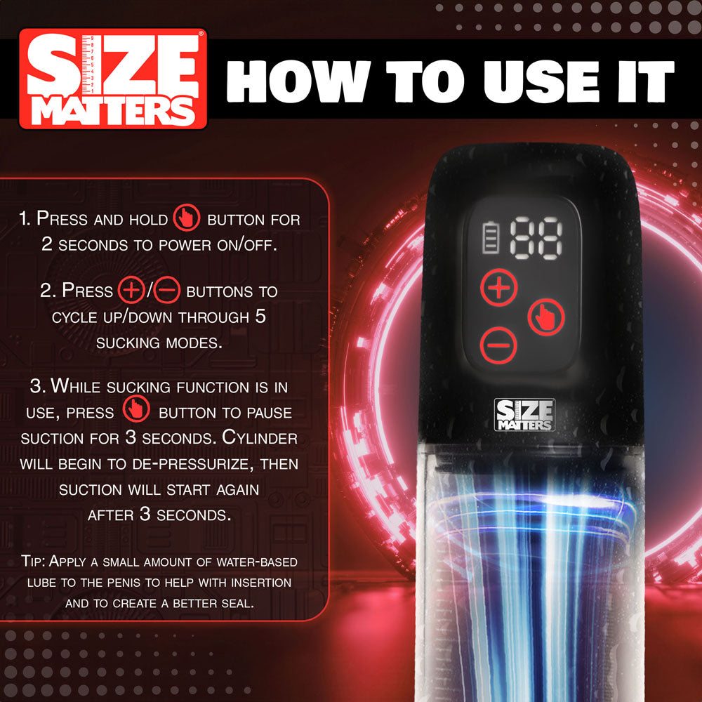 Size Matters Sucking Penis Pump - Vibrant Vibes Australia - Quality Sex Toys - Great Prices - Sex Toys Australia