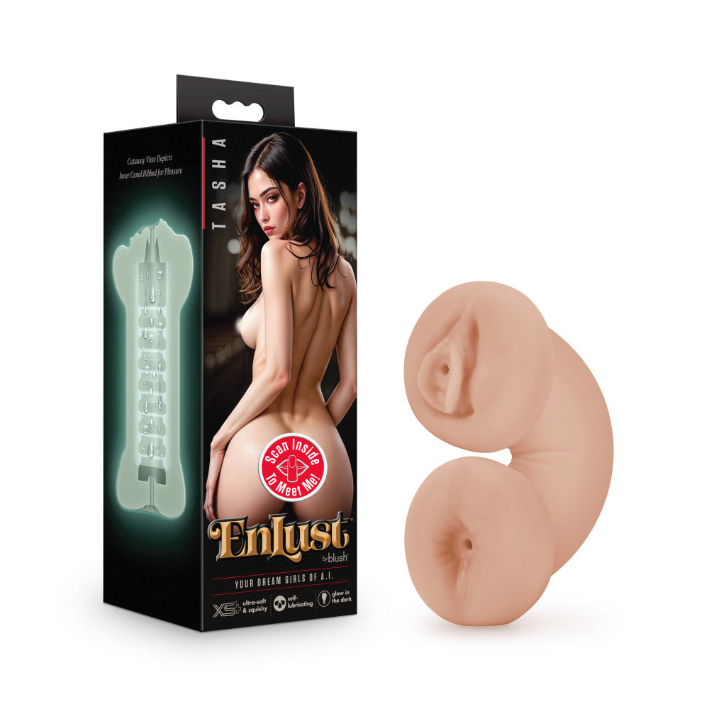 EnLust - Tasha - Glow in Dark  Dual-Ended Stroker - Vibrant Vibes Australia - Quality Sex Toys - Great Prices - Sex Toys Australia