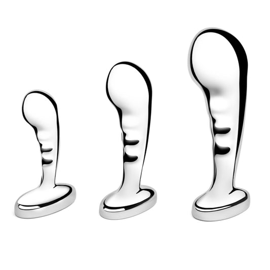 B-Vibe STAINLESS STEEL P-SPOT TRAINING SET - Vibrant Vibes Australia - Quality Sex Toys - Great Prices - Sex Toys Australia