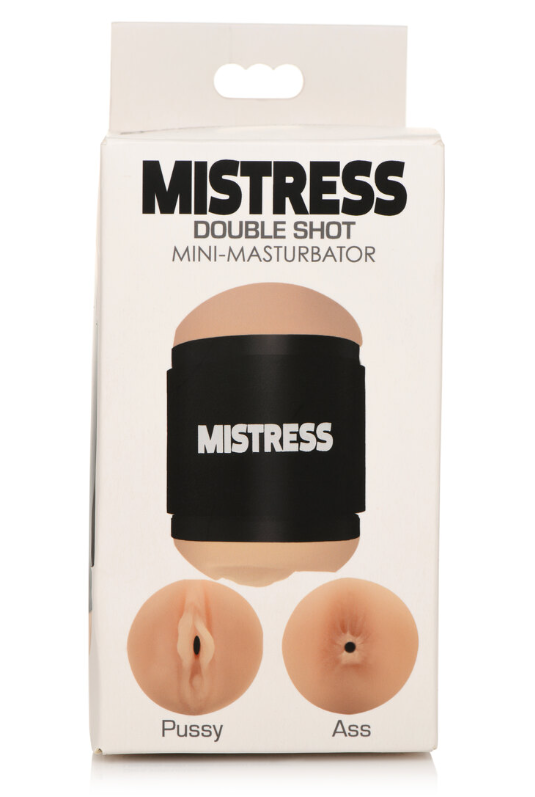 MISTRESS DOUBLE SHOT MINI MASTURBATORS PUSSY & ASS (LIGHT TONE) - Vibrant Vibes Australia - Quality Sex Toys - Great Prices - Sex Toys Australia