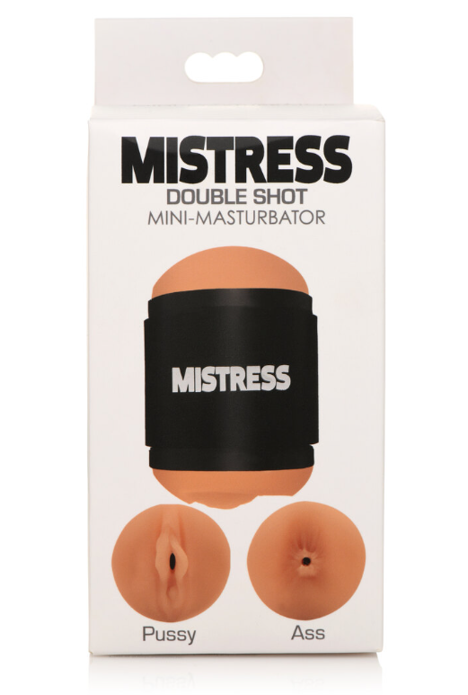 MISTRESS DOUBLE SHOT MINI MASTURBATORS PUSSY & ASS (MEDIUM TONE) - Vibrant Vibes Australia - Quality Sex Toys - Great Prices - Sex Toys Australia