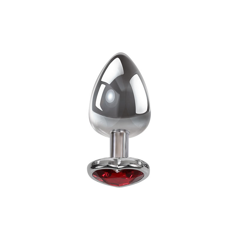 Adam & Eve Red Heart Gen Anal Plug - Small