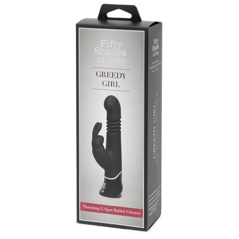 Fifty Shades of Grey Greedy Girl Rechargebale G Spot Thrust Vib Black - Vibrant Vibes Australia - Quality Sex Toys - Great Prices - Sex Toys Australia