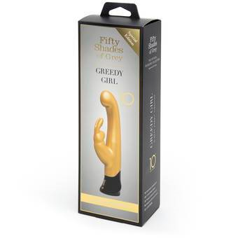 Fifty Shades of Grey Greedy Girl 10 Year Anniversary Gold Rabbit - Vibrant Vibes Australia - Quality Sex Toys - Great Prices - Sex Toys Australia