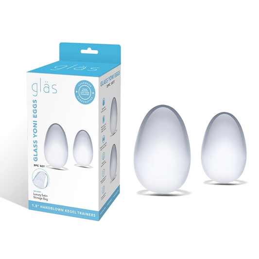 Glass Yoni Eggs 2pc - Vibrant Vibes Australia - Quality Sex Toys - Great Prices - Sex Toys Australia