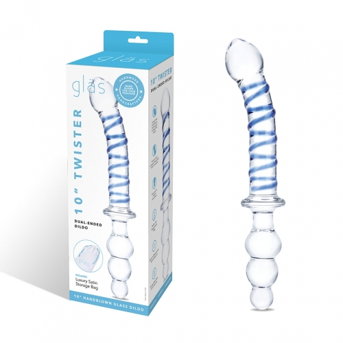 Glas 10" Twister Dual-Ended Dildo - Vibrant Vibes Australia - Quality Sex Toys - Great Prices - Sex Toys Australia