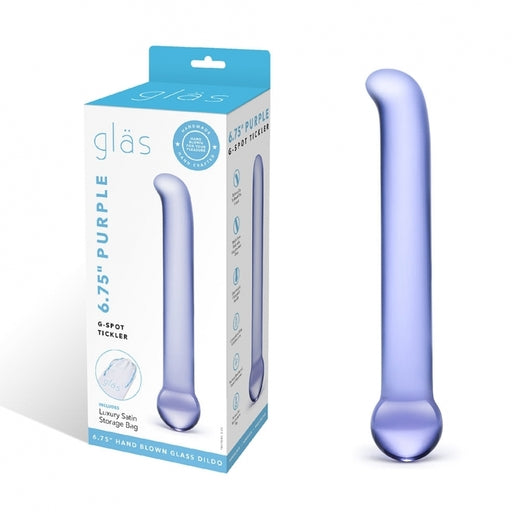 Purple Glass G-Spot Tickler - Vibrant Vibes Australia - Quality Sex Toys - Great Prices - Sex Toys Australia