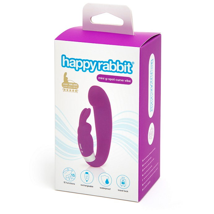 Happy Rabbit Mini G-Spot Curve Vibe - Vibrant Vibes Australia - Quality Sex Toys - Great Prices - Sex Toys Australia