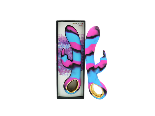 Colourful Camo Dini Vibrator Blue (Heating) - Vibrant Vibes Australia - Quality Sex Toys - Great Prices - Sex Toys Australia