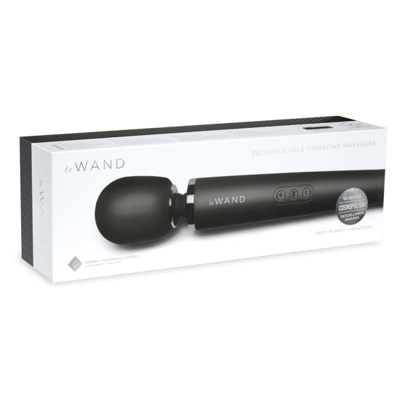 LE WAND MATTE BLACK RECHARGEABLE MASSAGER - Vibrant Vibes Australia - Quality Sex Toys - Great Prices - Sex Toys Australia