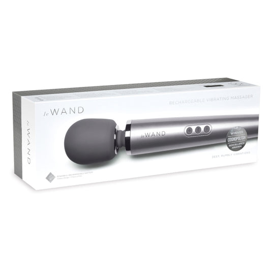 LE WAND GREY RECHARGEABLE MASSAGER - Vibrant Vibes Australia - Quality Sex Toys - Great Prices - Sex Toys Australia