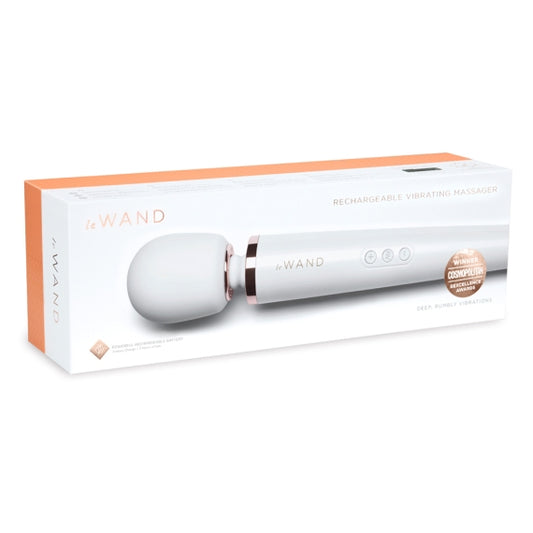 LE WAND PEARL WHITE RECHARGEABLE MASSAGER - Vibrant Vibes Australia - Quality Sex Toys - Great Prices - Sex Toys Australia