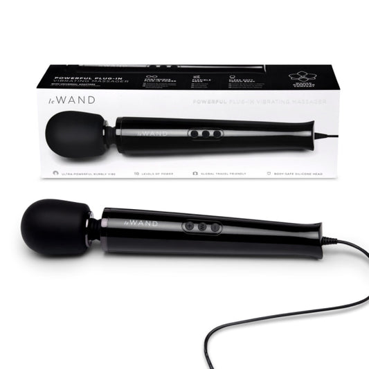 LE WAND PLUGIN BLACK - Vibrant Vibes Australia - Quality Sex Toys - Great Prices - Sex Toys Australia