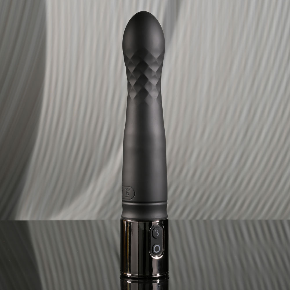 Playboy Pleasure PLEASURE ZONE -  21.4 cm Rechargeable Vibrator with USB Charging Dock - Vibrant Vibes Australia - Quality Sex Toys - Great Prices - Sex Toys Australia