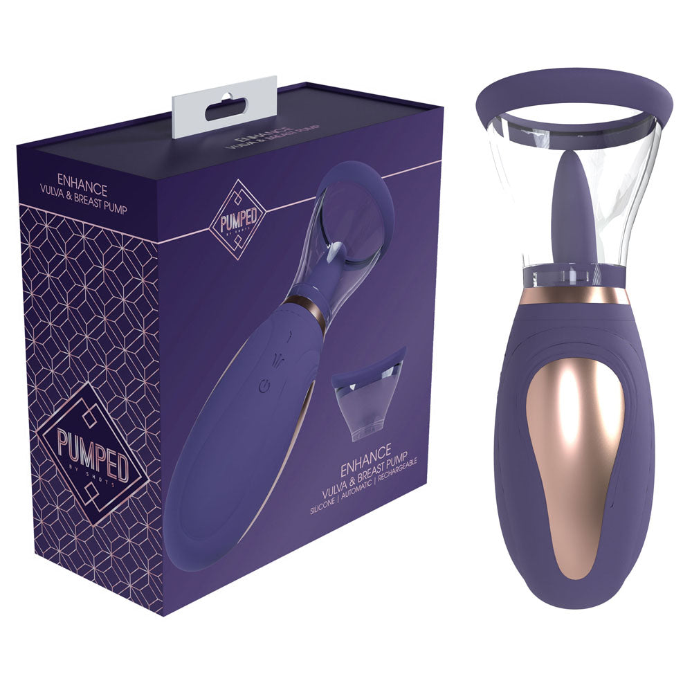 PUMPED Enhance Auto Vulva & Brest Pump -  -  USB Rechargeable Ladies Pump - Vibrant Vibes Australia - Quality Sex Toys - Great Prices - Sex Toys Australia