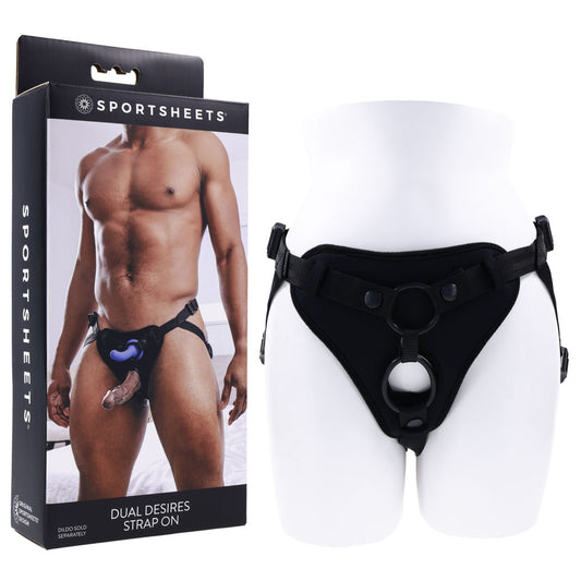 SPORTSHEETS Dual Desires Strap On - Vibrant Vibes Australia - Quality Sex Toys - Great Prices - Sex Toys Australia