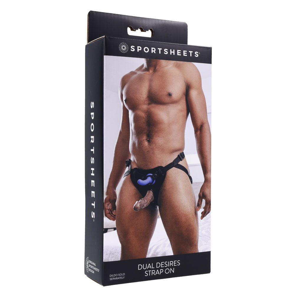 SPORTSHEETS Dual Desires Strap On - Vibrant Vibes Australia - Quality Sex Toys - Great Prices - Sex Toys Australia