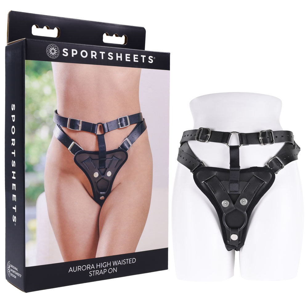 SPORTSHEETS Aurora High Waisted Strap On - Vibrant Vibes Australia - Quality Sex Toys - Great Prices - Sex Toys Australia