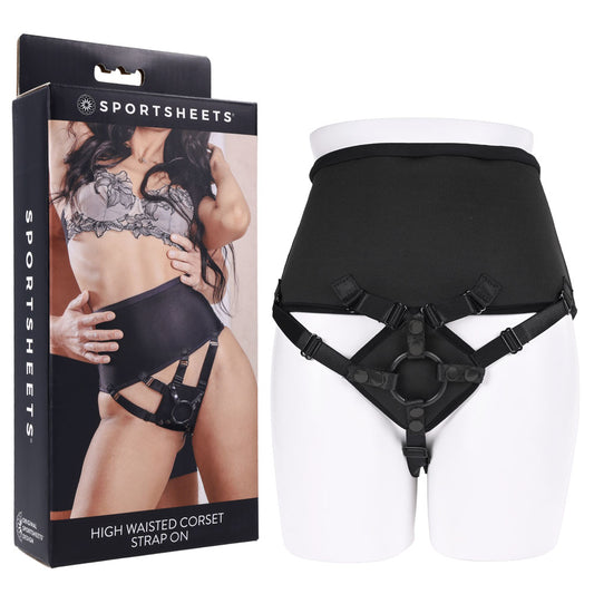 SPORTSHEETS High Waisted Corset Strap On - Vibrant Vibes Australia - Quality Sex Toys - Great Prices - Sex Toys Australia