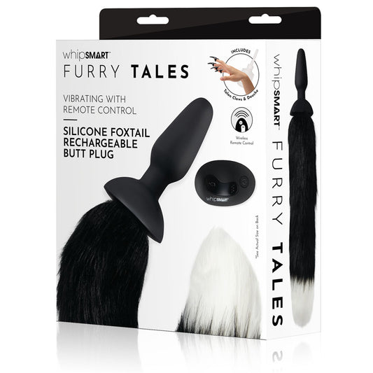 WhipSmart Furry Tales Silicone Foxtail Rechargeable Butt Plug - Vibrant Vibes Australia - Quality Sex Toys - Great Prices - Sex Toys Australia