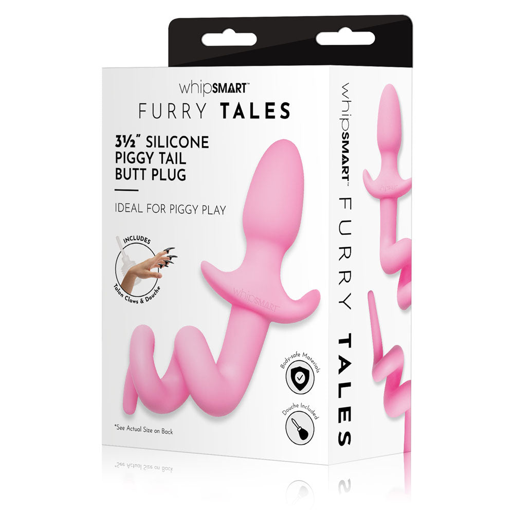 WhipSmart Furry Tales 3.5 Inch Silicone Piggy Tail Butt Plug - Vibrant Vibes Australia - Quality Sex Toys - Great Prices - Sex Toys Australia