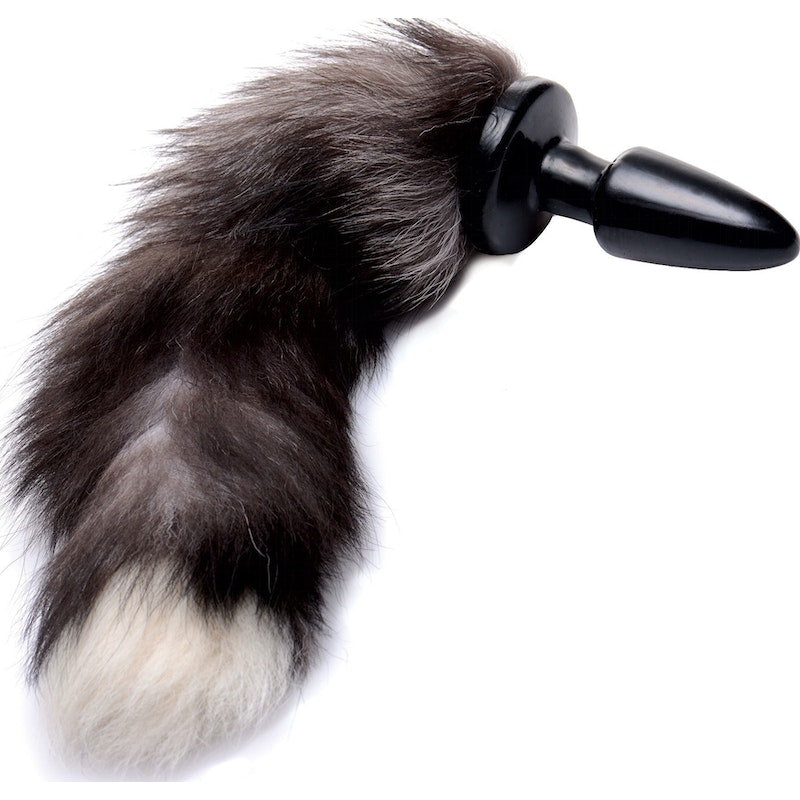 Fox Tail Anal Plug Grey - Vibrant Vibes Australia - Quality Sex Toys - Great Prices - Sex Toys Australia