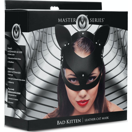 Bad Kitten Leather Cat Mask - Vibrant Vibes Australia - Quality Sex Toys - Great Prices - Sex Toys Australia