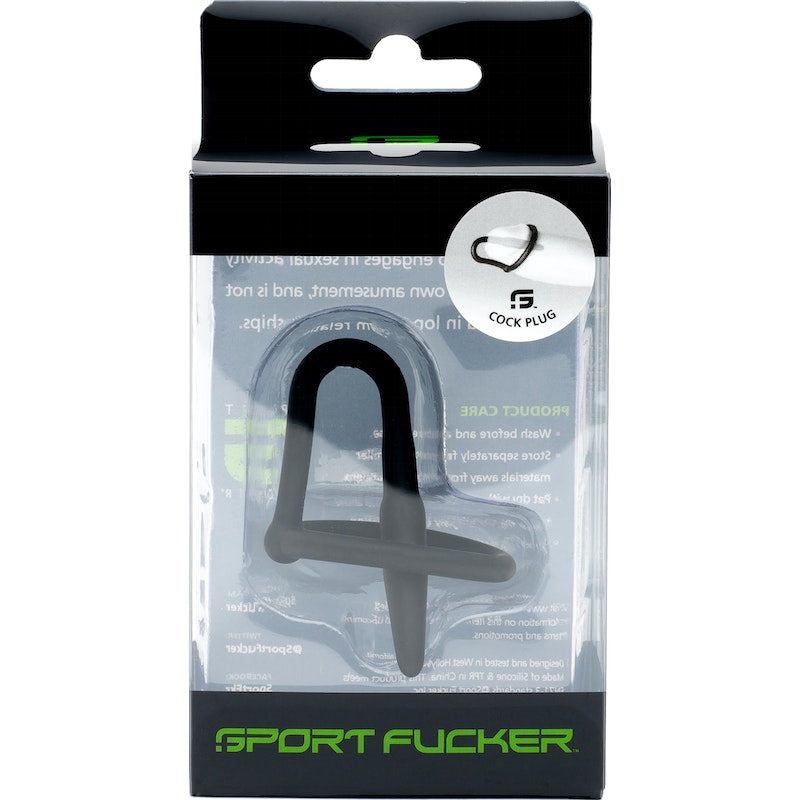 Cock Plug By Sport Fucker Black - Vibrant Vibes Australia - Quality Sex Toys - Great Prices - Sex Toys Australia