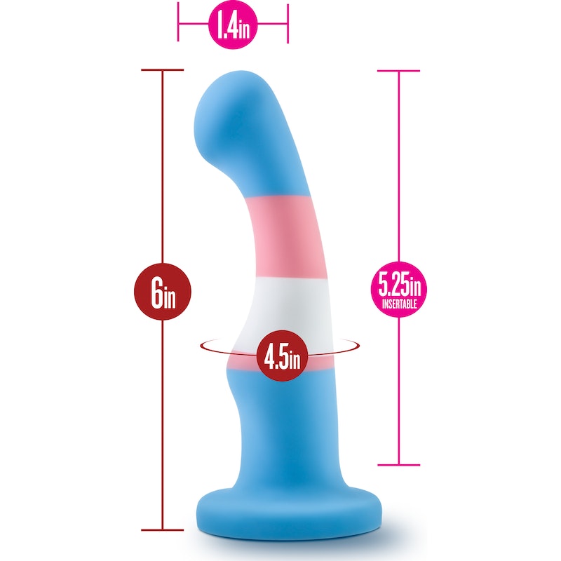 Avant Pride P2 True Blue Silicone Dildo - Vibrant Vibes Australia - Quality Sex Toys - Great Prices - Sex Toys Australia