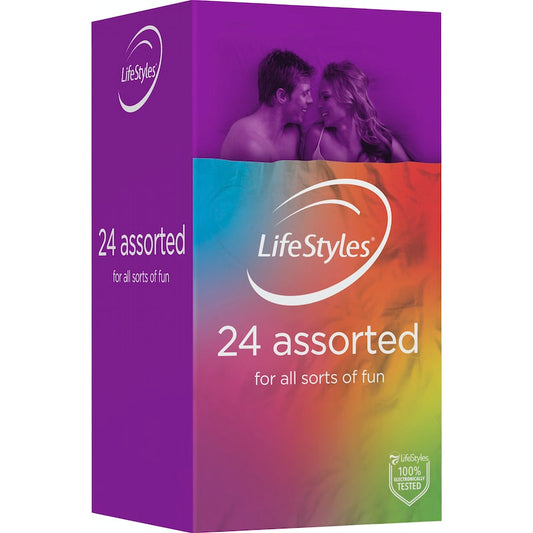 LifeStyles Assorted Condoms 20 - Vibrant Vibes Australia - Quality Sex Toys - Great Prices - Sex Toys Australia