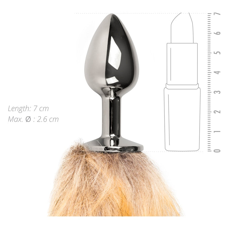 Fox Tail No. 1 Silver Plug - Vibrant Vibes Australia - Quality Sex Toys - Great Prices - Sex Toys Australia