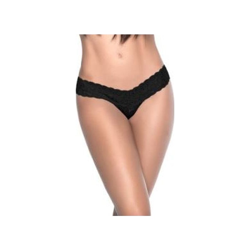 Lace V Back Thong Black - Vibrant Vibes Australia - Quality Sex Toys - Great Prices - Sex Toys Australia