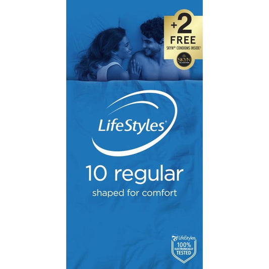 Lifestyles Regular Condoms 10 - Vibrant Vibes Australia - Quality Sex Toys - Great Prices - Sex Toys Australia