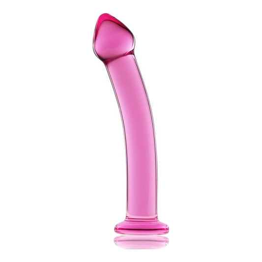 Glass Romance 3 Pink 7.5in - Vibrant Vibes Australia - Quality Sex Toys - Great Prices - Sex Toys Australia