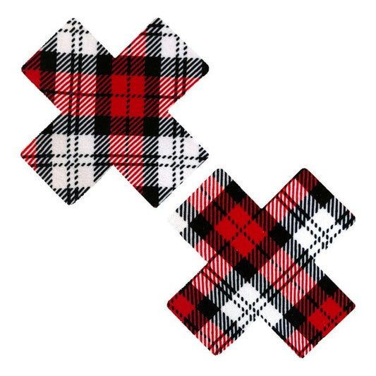 School Girl Plaid X Factor Pasties - Vibrant Vibes Australia - Quality Sex Toys - Great Prices - Sex Toys Australia