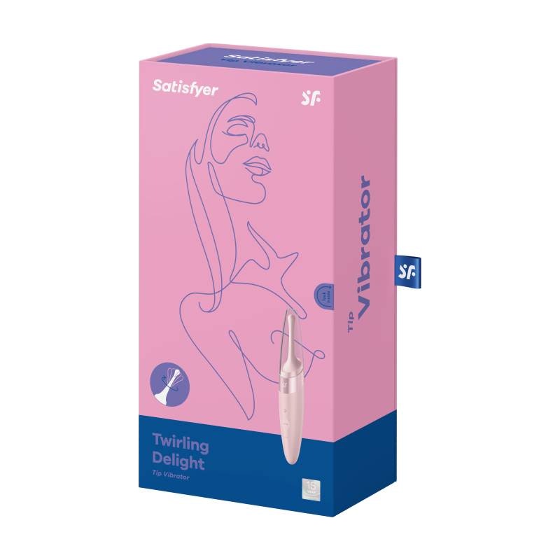 Satisfyer Twirling Delight Tip Stimulator Rose - Vibrant Vibes Australia - Quality Sex Toys - Great Prices - Sex Toys Australia