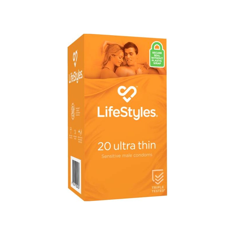 LifeStyles Ultra Thin Condoms 20 - Vibrant Vibes Australia - Quality Sex Toys - Great Prices - Sex Toys Australia