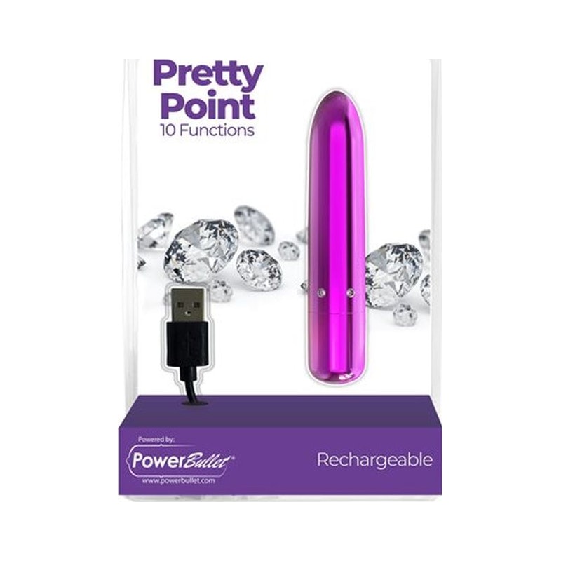 Pretty Point 4in Power Bullet Purple - Vibrant Vibes Australia - Quality Sex Toys - Great Prices - Sex Toys Australia