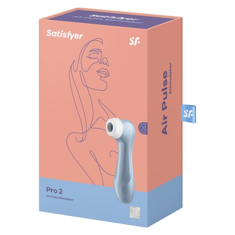 Satisfyer Pro 2 G2 Air Pulse Clitoral Stimulator Blue - Vibrant Vibes Australia - Quality Sex Toys - Great Prices - Sex Toys Australia