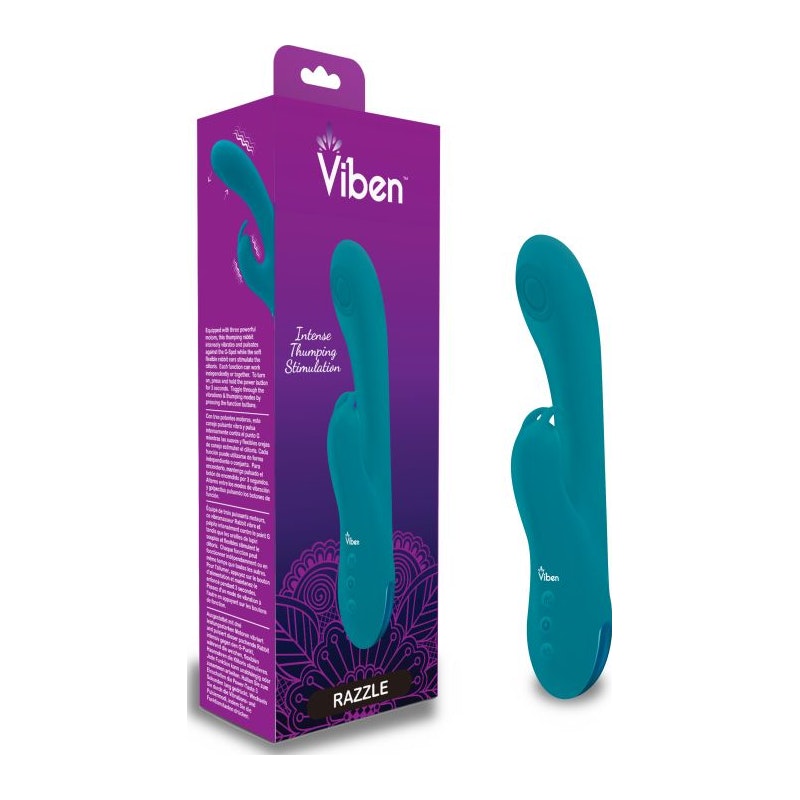 Viben Razzle Rechargeable Thumping Rabbit Ocean