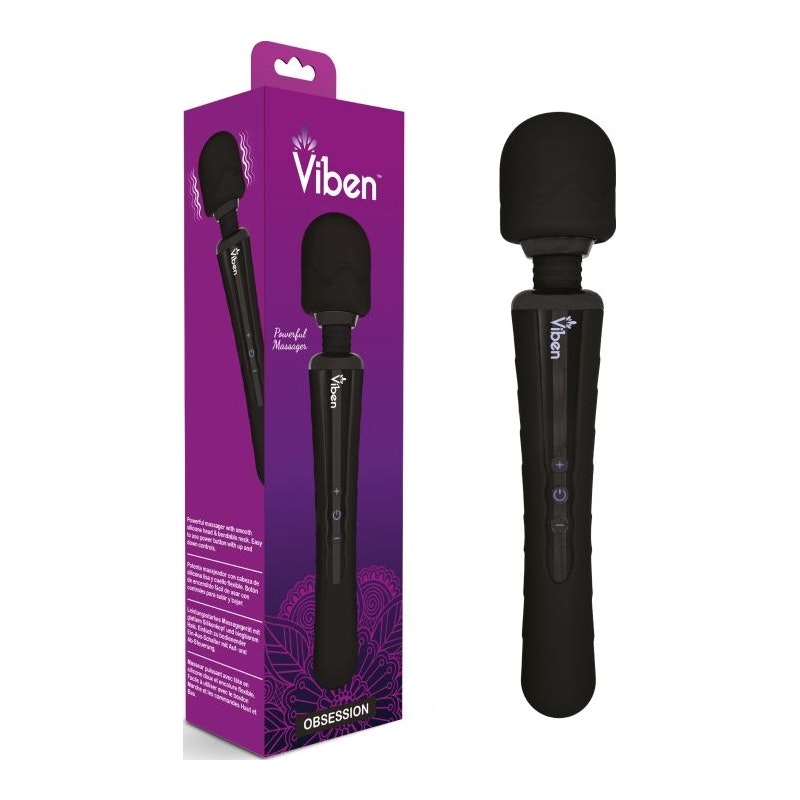 Viben Obsession Rechargeable Wand Massager Black