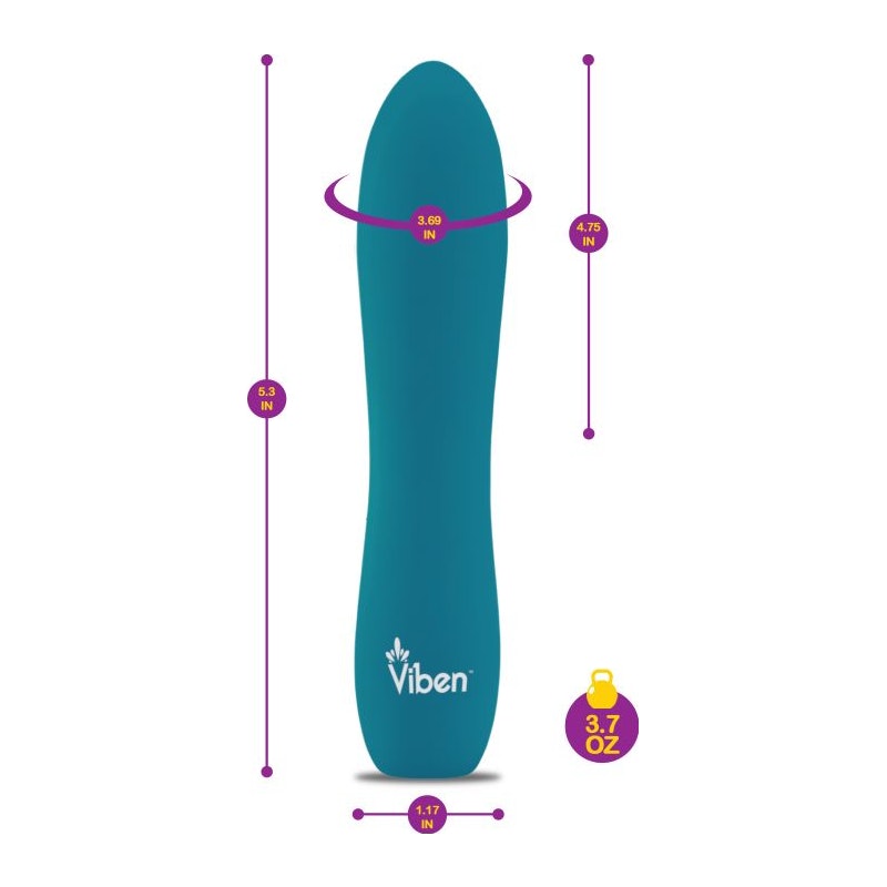 Viben Vivacious Rumble Motor Rechargeable Bullet Ocean - Vibrant Vibes Australia - Quality Sex Toys - Great Prices - Sex Toys Australia