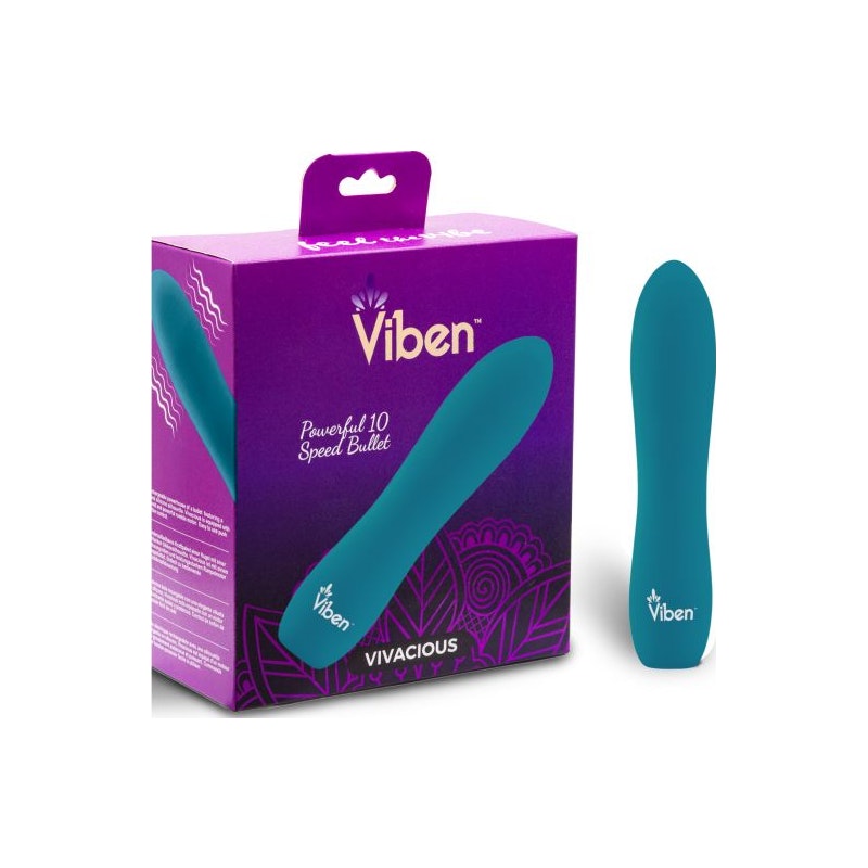 Viben Vivacious Rumble Motor Rechargeable Bullet Ocean - Vibrant Vibes Australia - Quality Sex Toys - Great Prices - Sex Toys Australia