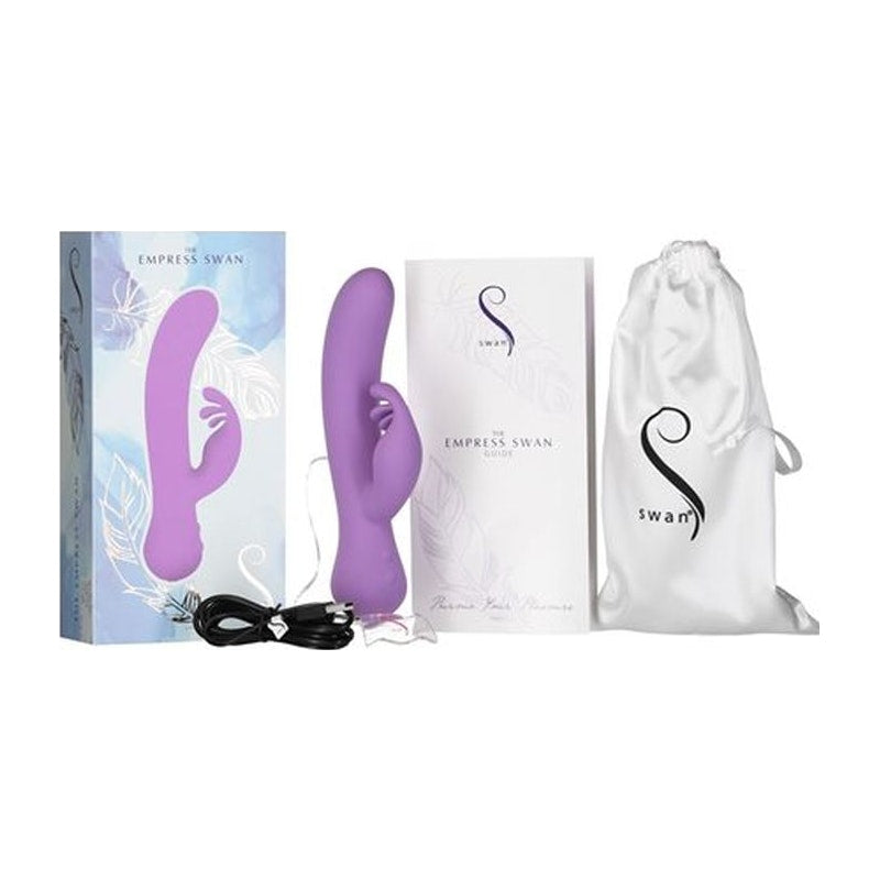 Empress Swan Rabbit Vibrator - Vibrant Vibes Australia - Quality Sex Toys - Great Prices - Sex Toys Australia