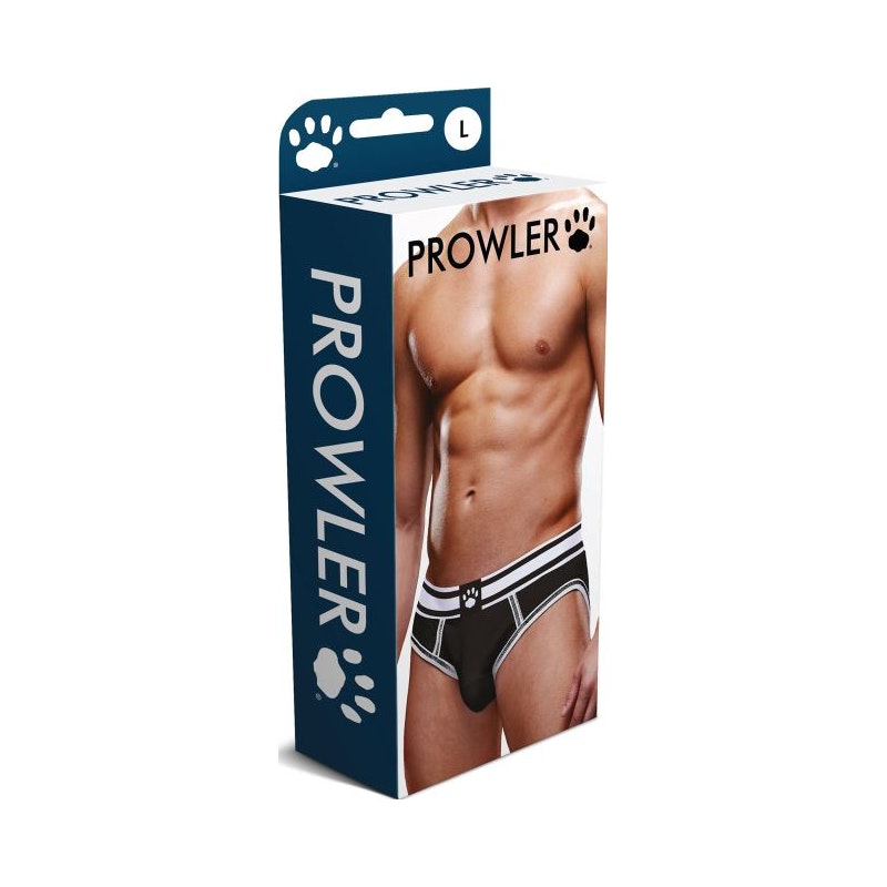 Prowler Open Back Brief White/Blue - Vibrant Vibes Australia - Quality Sex Toys - Great Prices - Sex Toys Australia