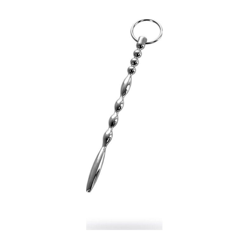 Silver Metal Urethral Plug w Ring - Vibrant Vibes Australia - Quality Sex Toys - Great Prices - Sex Toys Australia