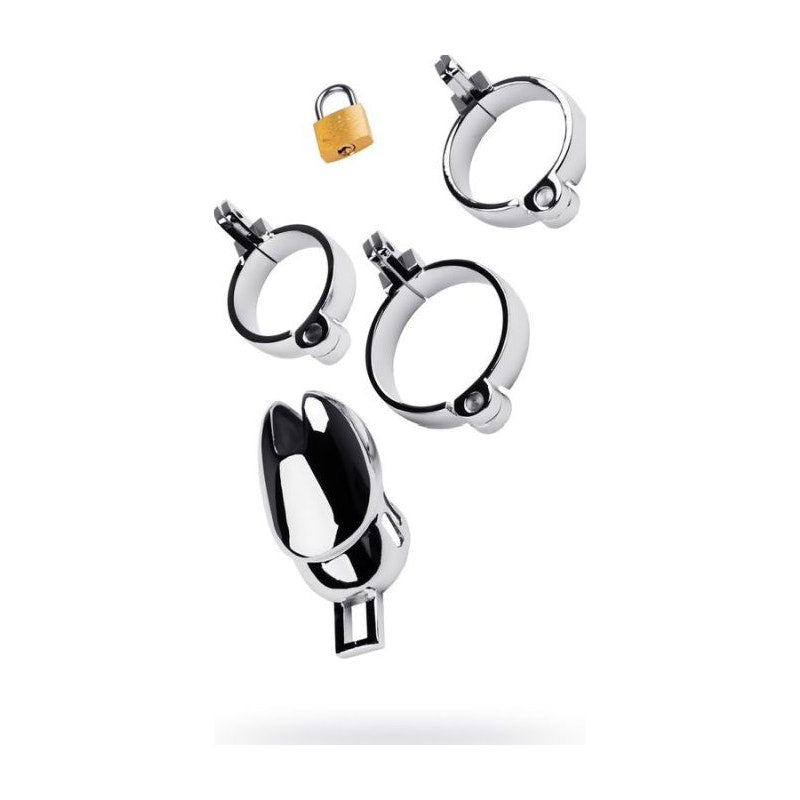 Silver Metal Chastity Cage Adjustable - Vibrant Vibes Australia - Quality Sex Toys - Great Prices - Sex Toys Australia