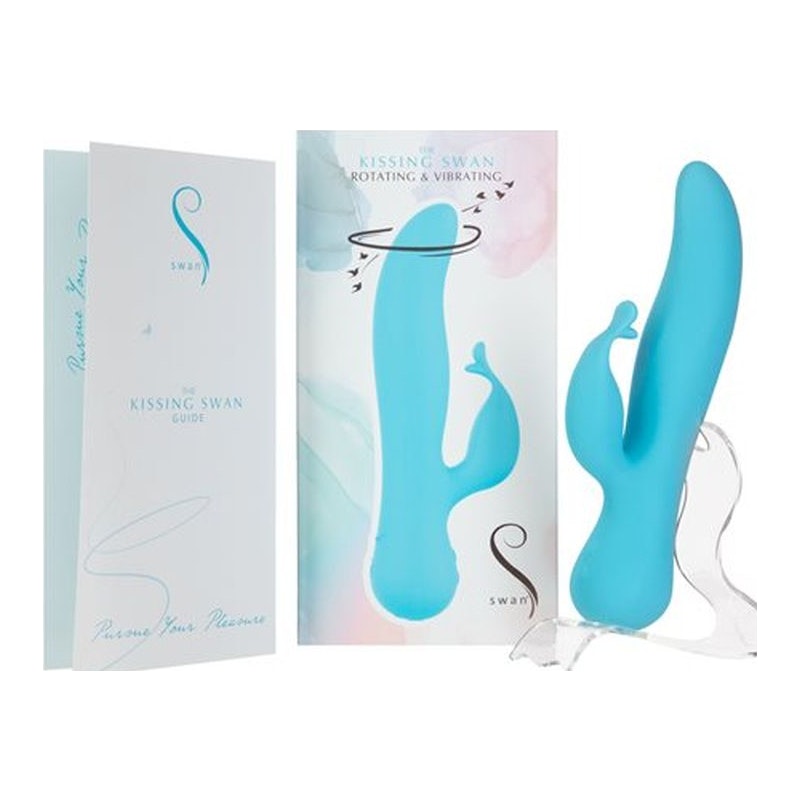 Kissing Swan Rabbit Vibrator - Vibrant Vibes Australia - Quality Sex Toys - Great Prices - Sex Toys Australia