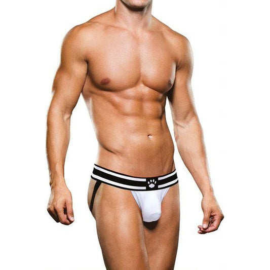 Prowler Jock White/Black - Vibrant Vibes Australia - Quality Sex Toys - Great Prices - Sex Toys Australia