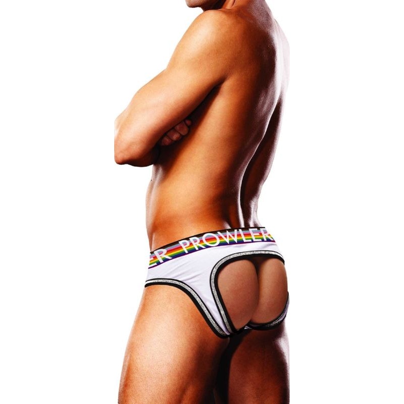 Prowler Oversized Paw Open Back Brief White - Vibrant Vibes Australia - Quality Sex Toys - Great Prices - Sex Toys Australia